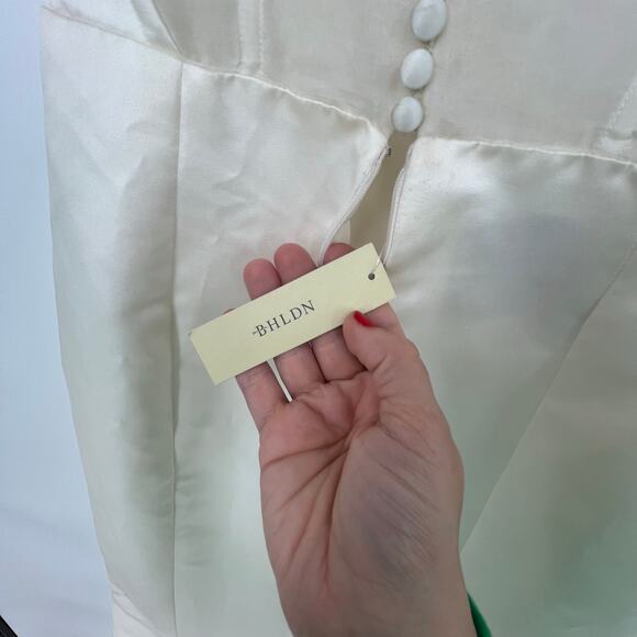 BHLDN x Amsale Olympia Gown Ivory Cream Women's Size 4 NWT FLAWS - Picture 10 of 16